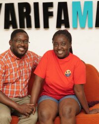 Happy couple at the Family Fun Day
